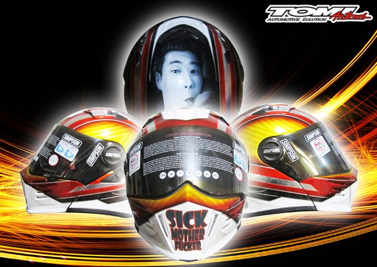 Modifikasi Helm Airbrush Realis