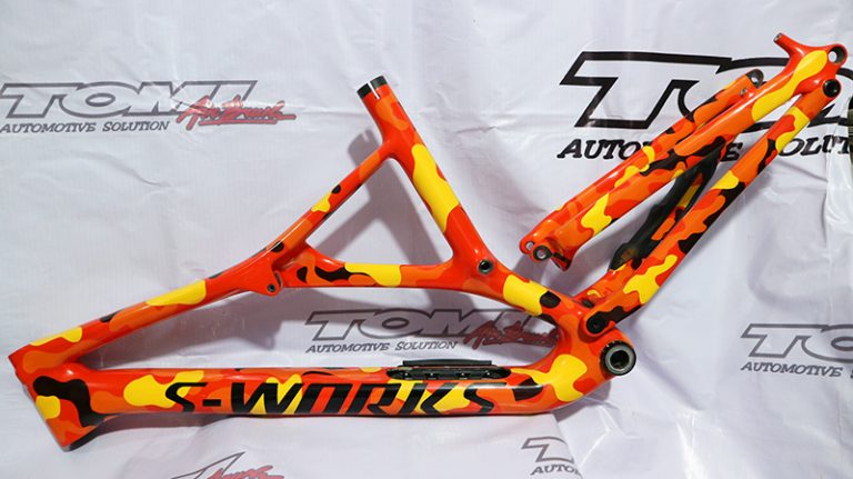 Modifikasi Cat Rangka Mountain Bike