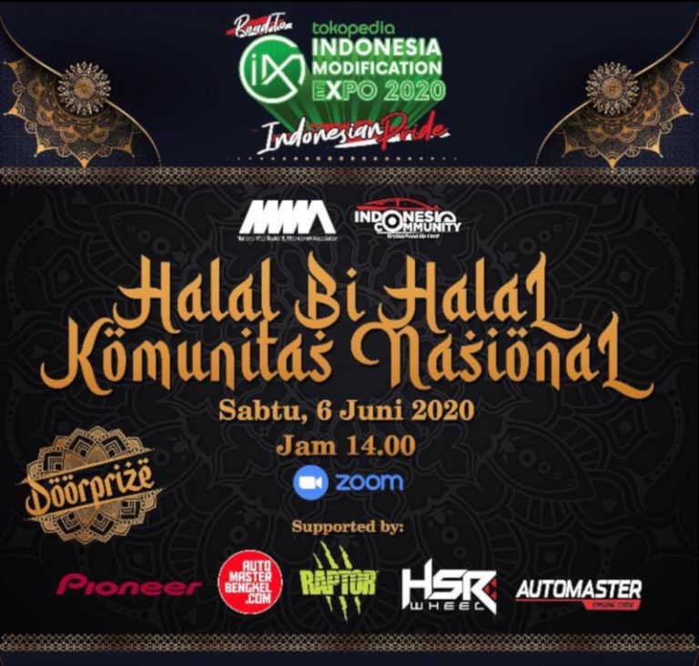 Halalbihalal Virtual Komunitas dan Klub Mobil Nasional