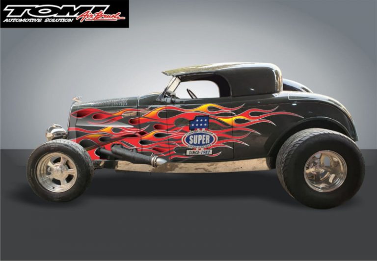 Sangar, Acuan Konsep Modifikasi Airbrush Ford V8 Hot Rod Milik Bambang Soesatyo