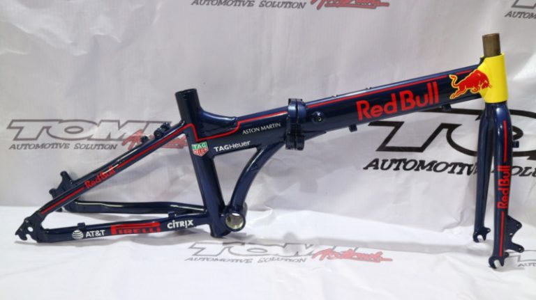 Modifikasi Airbrush Sepeda Red Bull