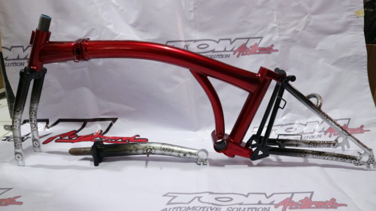 Modifikasi Airbrush Techno di Frame Sepeda