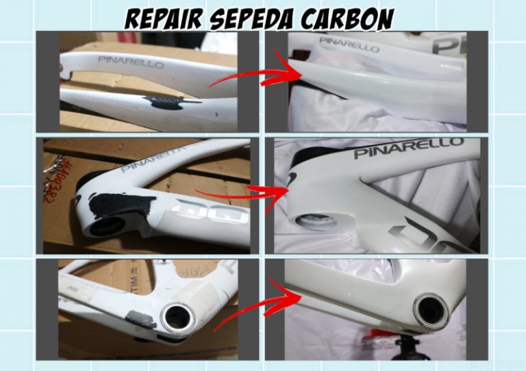Repair Frame Carbon Sepeda Branded di Tomi Airbrush