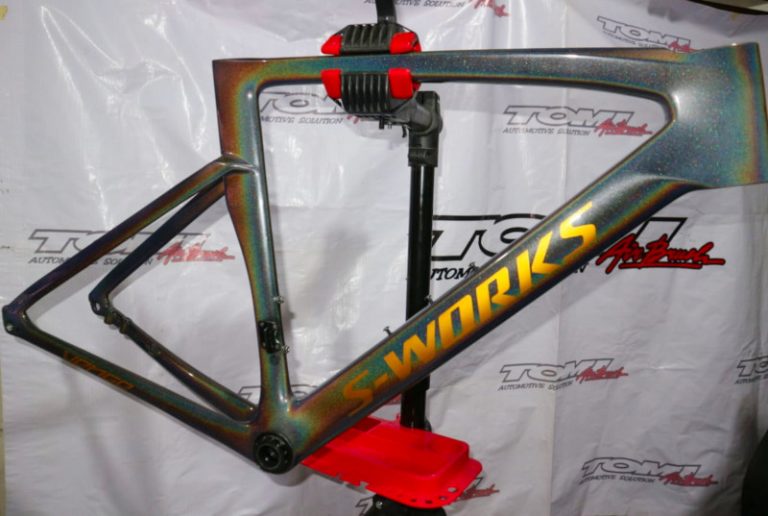 Modifikasi Cat Hologram Sepeda Carbon S-Works