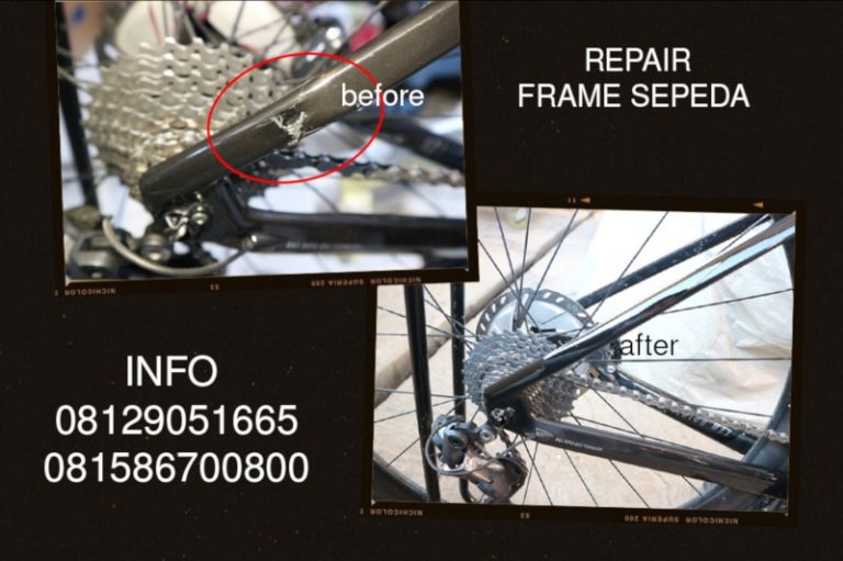 Repair Frame Sepeda Carbon Ada Garansi di Tomi Aibrush