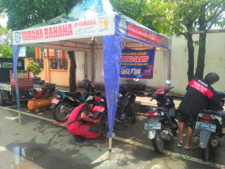 Yamaha Berikan Servis Gratis Bagi Pelanggan Terdampak Banjir