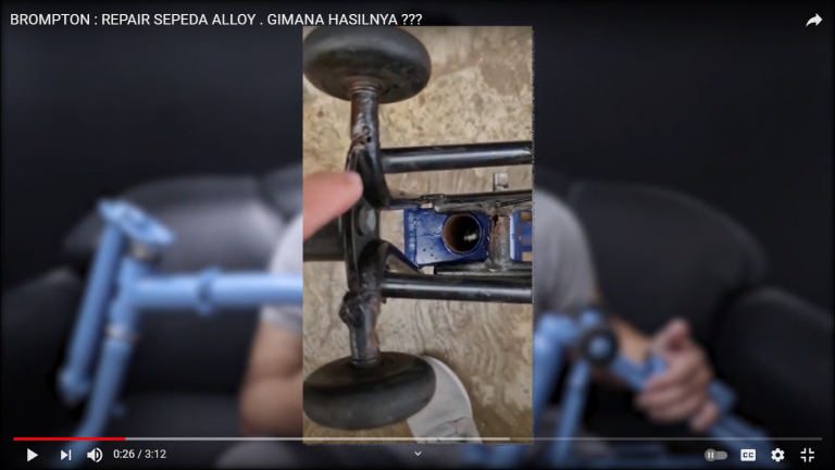 Repair Sepeda Brompton yang Kusam dan Korosi