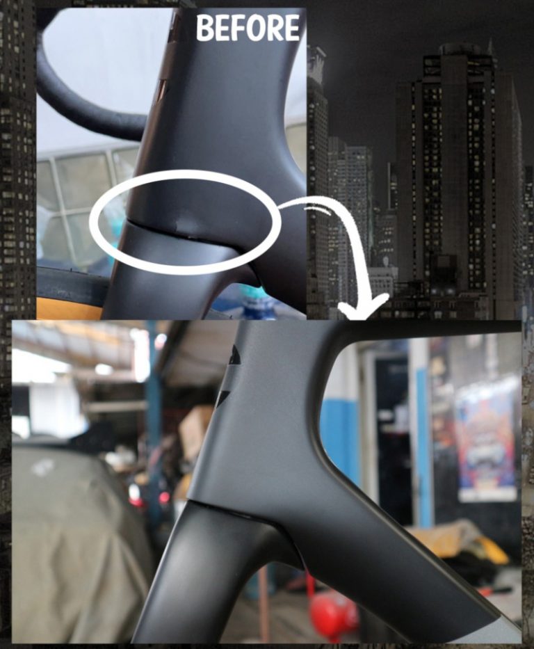 Frame Sepeda Carbon Retak Bawa Saja ke Tomi Airbrush