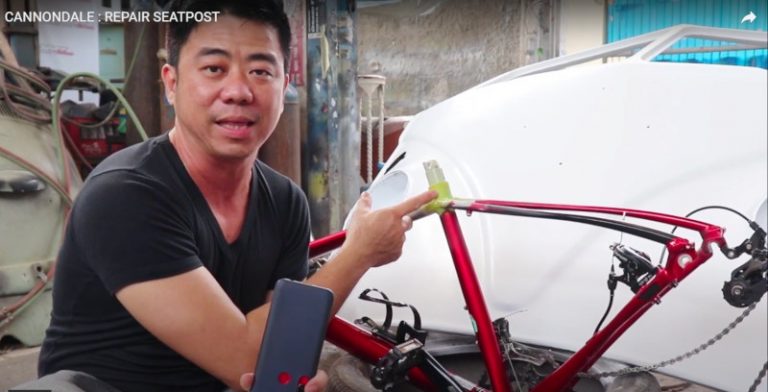 Repair Seatpost Cannondale di Tomi Airbrush