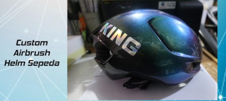 Custom Helm Sepeda Cat Bunglon