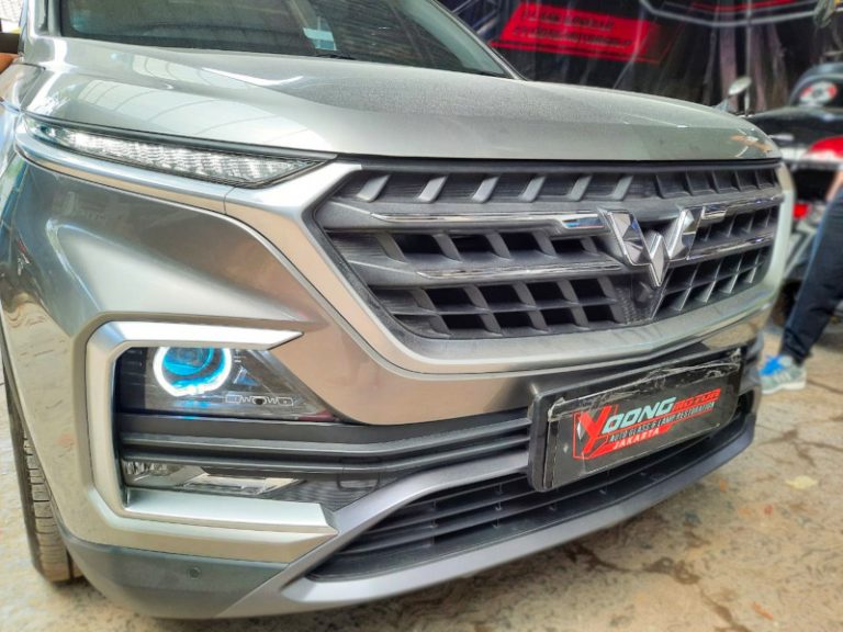 Wuling Almaz Makin Keren Berkat Modifikasi LED Projector