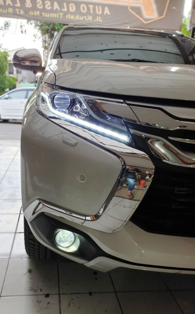 Tomi Airbrush Jago Modifikasi Lampu DRL Mitsubishi All New Pajero