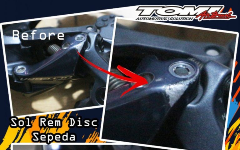 Tomi Airbrush Juga Bisa Repair Rem dan Rear Derailleur Sepeda