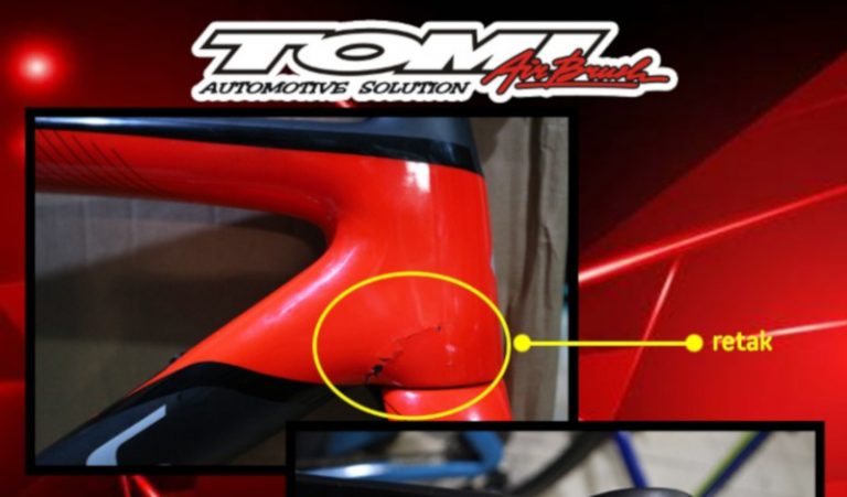 Repair Sepeda Carbon Branded di Tomi Airbrush