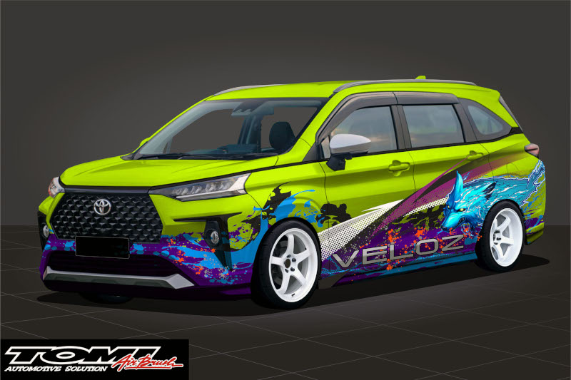 Modifikasi Virtual Toyota All New Veloz Airbrush Concept