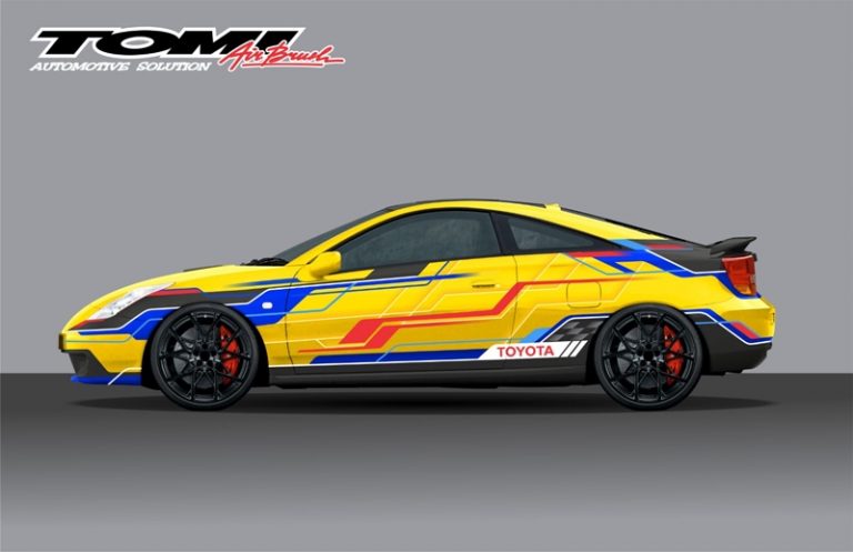 Konsep Modifikasi Airbrush Toyota Celica