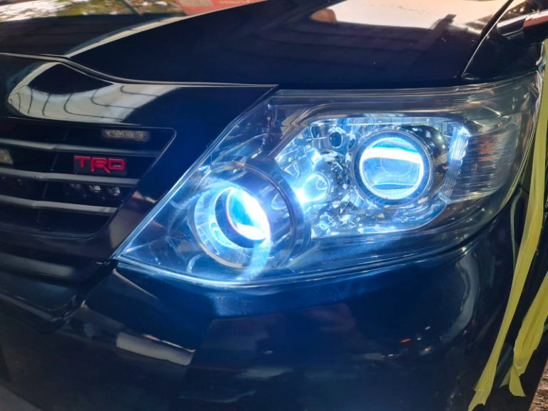 Custom Lampu Double Projector Toyota All New Fortuner VNT