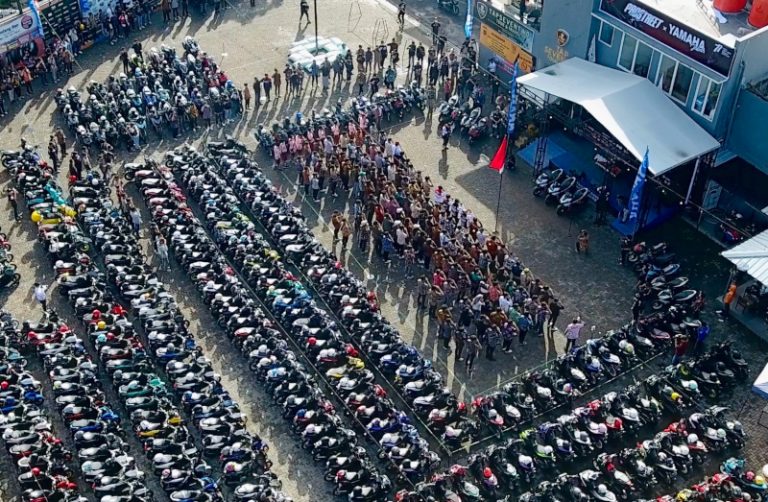 Ratusan Bikers Aerox Ikuti Merdeka Ride