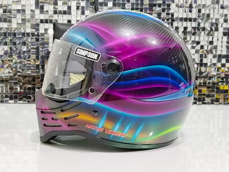 Modifikasi Airbrush Helm Carbon Kevlar