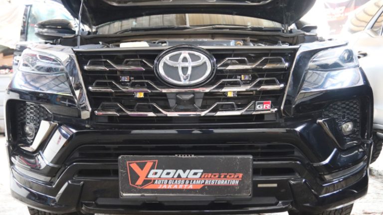 Toyota All New Fortuner Pasang Lampu Mini Projector