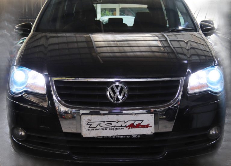 VW Touran Modifikasi Lampu Projector Osram