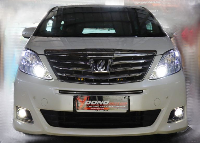 Upgrade Lampu Toyota Alphard Generasi Kedua